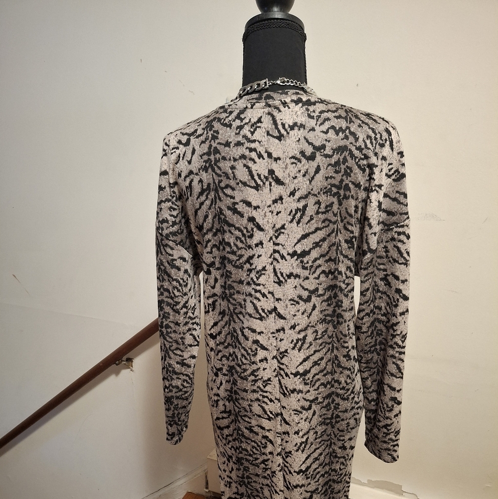 Animal Print Long Sleeve Sweater